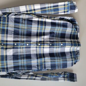 J. Crew Blue Casual Button Down Shirt